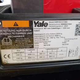 Yale ERP15VC 3-Rad Elektrostapler