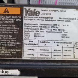 Yale ERP35VL 4-Rad Elektrostapler