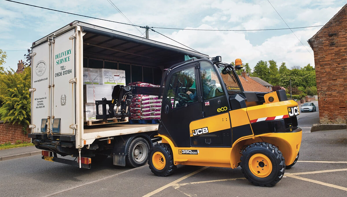 JCB Teletruk TLT35 Wastemaster für die Recyclingindustrie